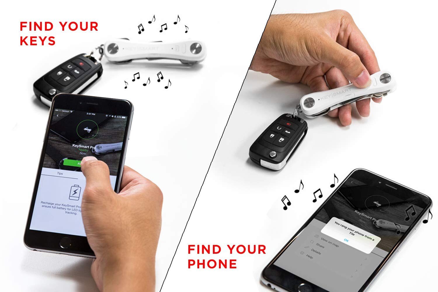 Shop KeySmart Pro With Tile Smart Location Tracking - White in UAE ...