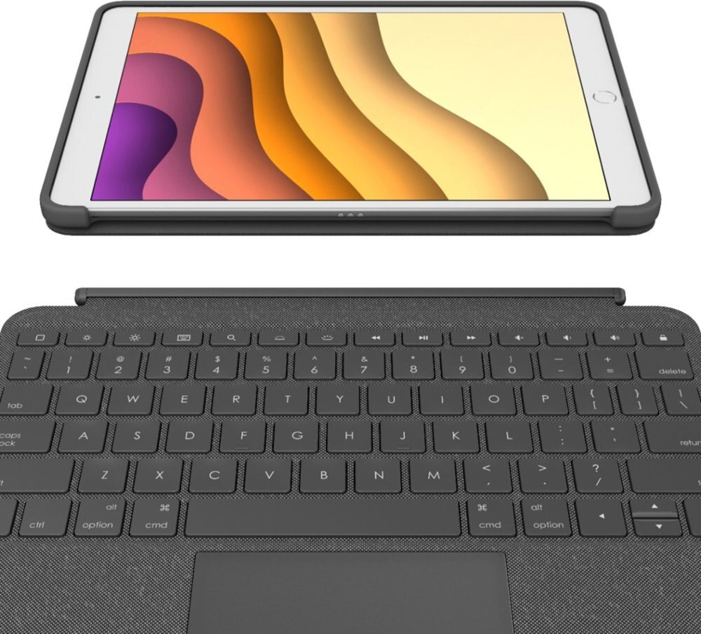 Logitech Combo Backlit Keyboard Case Trackpad for Apple iPad Air Gen) & Apple 10.5" iPad Pro - Graphite online in UAE - Tejar.com UAE