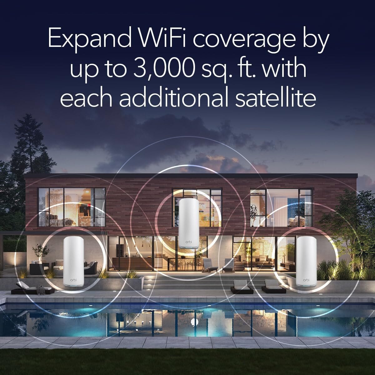 Shop NETGEAR Orbi 870 Series Tri-Band WiFi 7 Mesh Router - 2-Pack ...