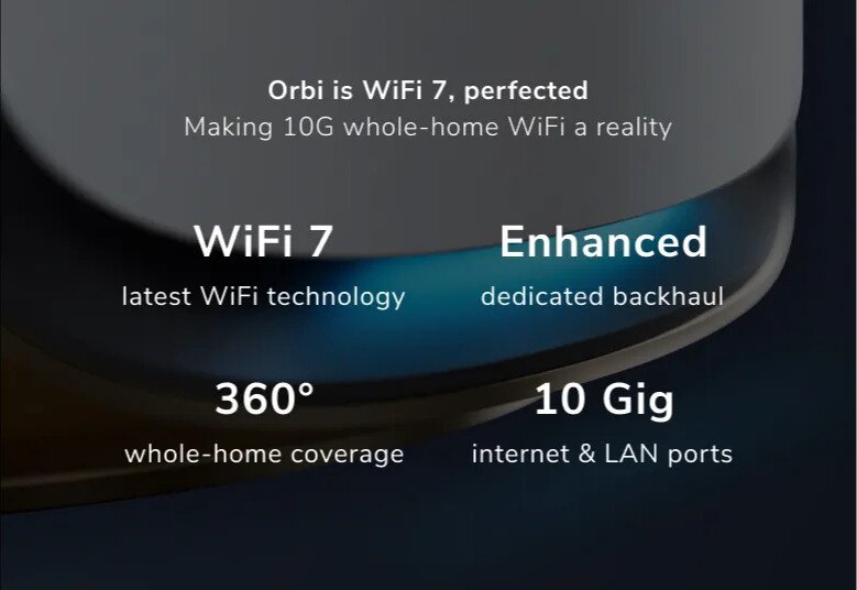 Shop NETGEAR Orbi 970 Series Quad-Band WiFi 7 Mesh Router - 2-Pack ...