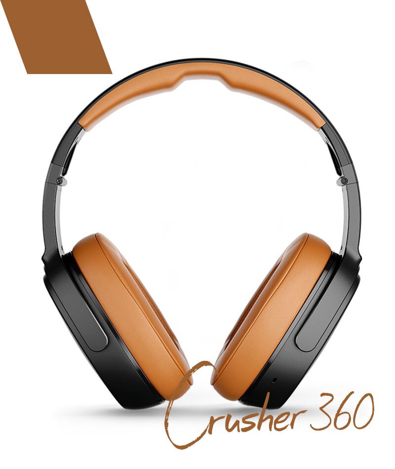Buy Skullcandy Crusher 360 Ultra-Realistic Audio Over-Ear Wireless  Headphones Black/Tan online in UAE UAE