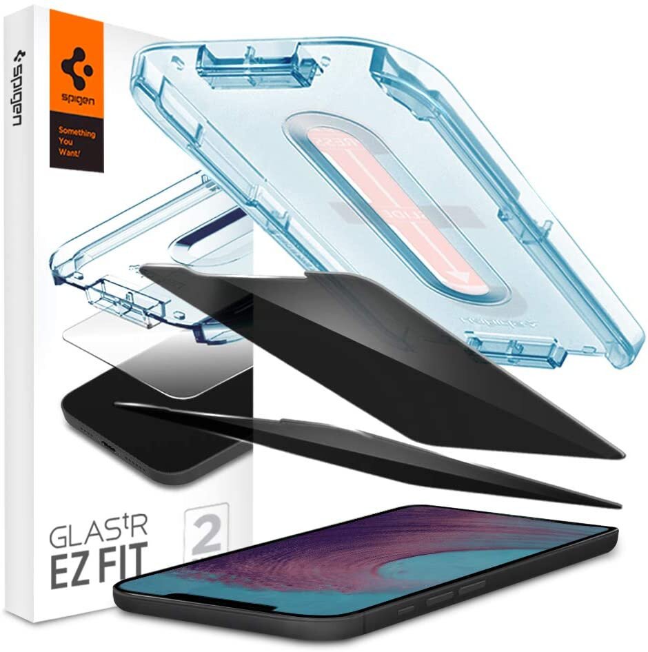 iPhone XR Screen Protector, Spigen Glas.tR Slim EZ Fit Tempered Glass  (2Pack)