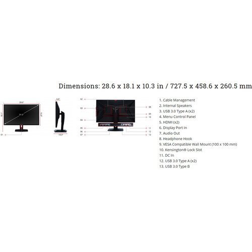 ViewSonic XG3220, 32 Gaming Monitor
