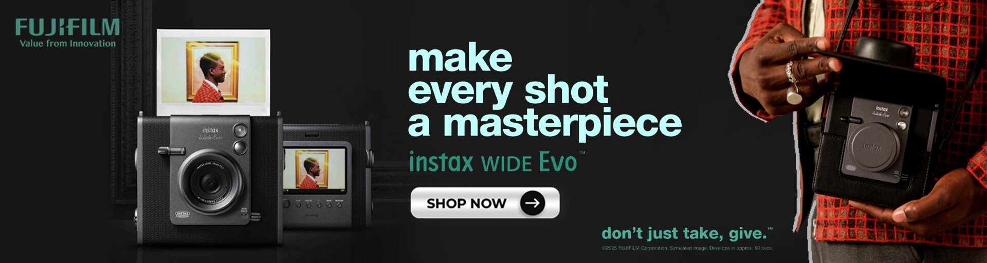 Fujifilm Instax WIDE Evo Hybrid Instant Camera