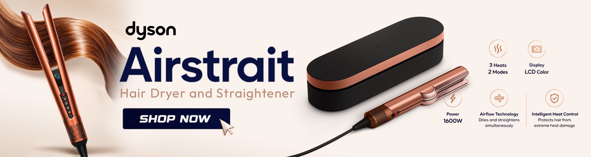 Dyson Airstrait Dryer and Straightener