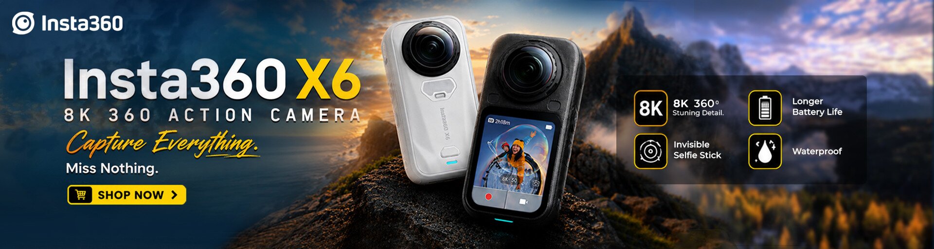 Insta360 X6 8K 360 Action Camera